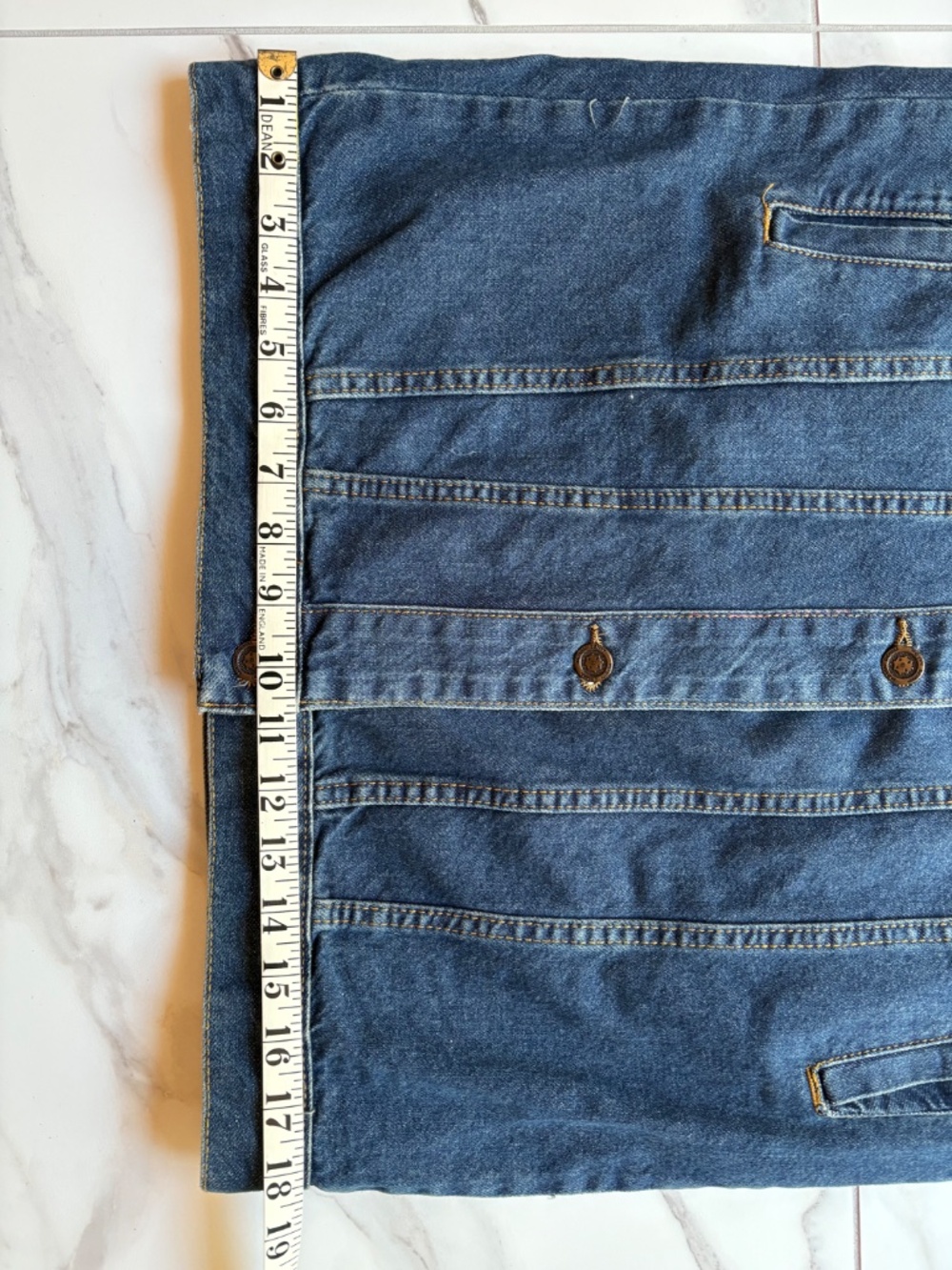 Levi Style Long Denim Jacket - Picture 6 of 7